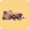 Sleeping Rockruff Plush